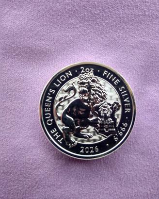 TUDOR BEASTS - QUEEN'S LION (2026) - OZ 2 ARGENTO.