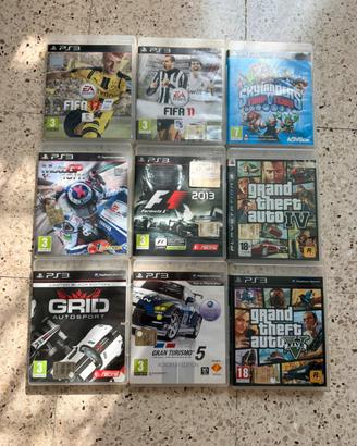 Giochi PS3 Fifa GTA Motogp F1 gran turismo