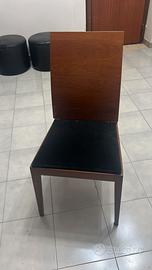 Sedia sala da pranzo in legno massello