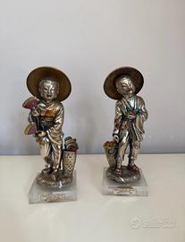 Coppia di statuette Dinastia Ch’Ing - Etruria (Ita