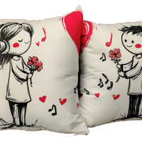 Coppia cuscini San Valentino