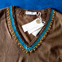 MAGLIA GIOIELLO “L’ALTRA MODA”SETA/CACHEMIRE NUOVA