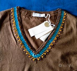 MAGLIA GIOIELLO “L’ALTRA MODA”SETA/CACHEMIRE NUOVA