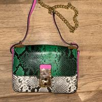 Borsa multicolore pitonata