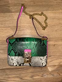 Borsa multicolore pitonata