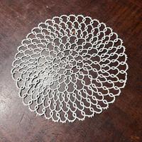 Centrino a chiacchierino bianco 18 cm