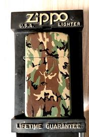 Zippo Slim Camouflage Vintage 1990 RARO 