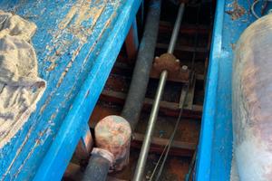 Gozzo in legno da restaurare,