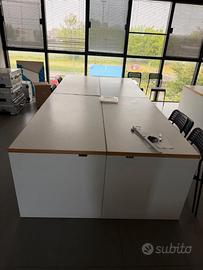 Grande tavolo riunioni ufficio moderno bianco