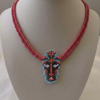 Collana Vintage Etnica Tribale Testa di Moro