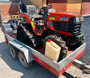 Trattore semi cingolato Kubota GB150 carrello 2 as