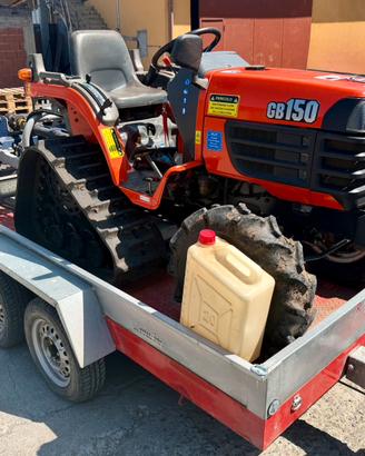 Trattore semi cingolato Kubota GB150 carrello 2 as