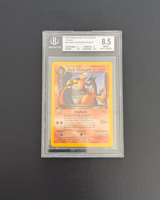 Dark charizard 1 edizione bgs 8.5