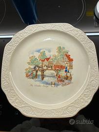 Piatto The Crown Devon - the Wooden Bridge