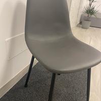 Set da 4 sedie in similpelle