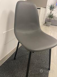 Set da 4 sedie in similpelle