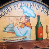 insegna in legno pub ristorante 