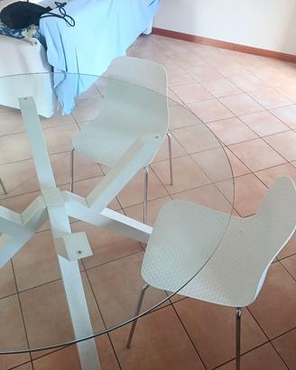 tavolo in vetro diametro 140 cm 