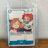 Carta promo Girl p096 + Luffy P Onepiece card game