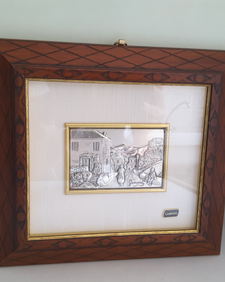 Quadro foglia argento