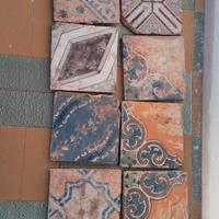 collezione mattoni ceramica siciliana primi '900