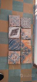 collezione mattoni ceramica siciliana primi '900