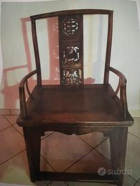 Coppia si Sedie , artigianato cinese 1800
