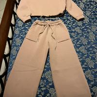 Tuta beige felpata donna