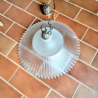 lampadario d'epoca vetro satinato (offert libera)