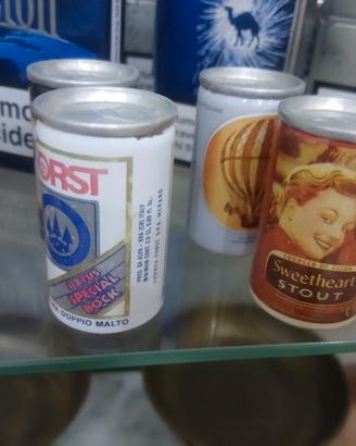 Mini lattine di birra da colezzione