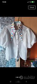 Camicia bianca Andrew.J Taglia Unica 