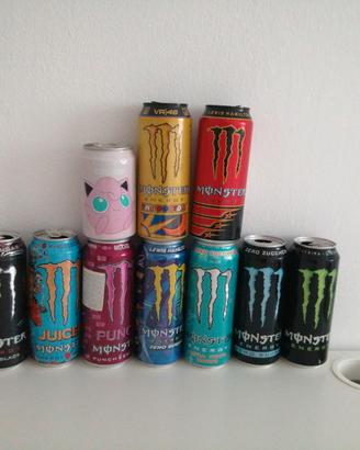 10 lattine vuote per collezionisti MONSTER