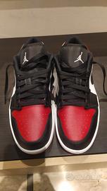 NIKE AIR JORDAN 1 LOW BRED TOE 2.0