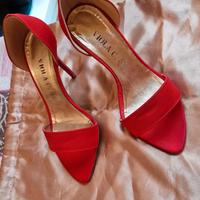 Scarpe raso rosso