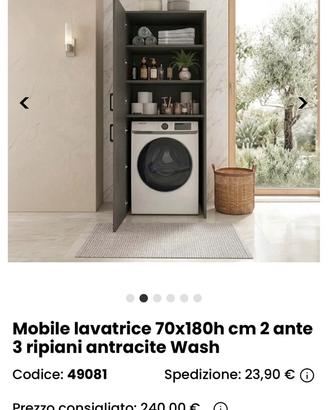 Mobile per lavatrice ancora imballato