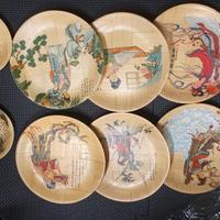 Set piatti piattini bambù cinesi