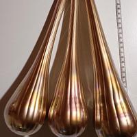 Addobbi di Natale gocce e candele bronzo