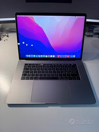 Macbook Pro 15 TOUCHBAR i7 16GB RAM 512GB SSD