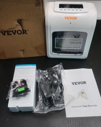 Timbra cartellino Vevor segna presenze dipendenti 