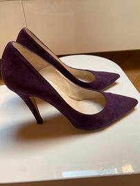 Decolletè viola scamosciate n. 37,5