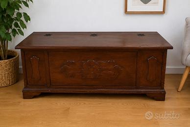 Cassapanca vintage in legno stile rustico/classico