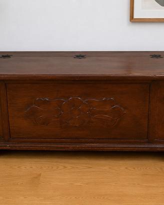Cassapanca vintage in legno stile rustico/classico