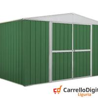 Box in lamiera di Acciaio 360x260cm 9mq verde