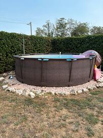 Piscina Bestway steel pro max + filtro bestway