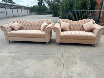 Divano Chesterfield ad Angolo e 3 posti 2 posti *