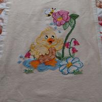 Copertina lettino punto croce