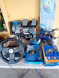 volante pedaliera mouse tastiere accessori vari