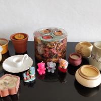 Candele decorative, animaletti, pot pourri, fiori+