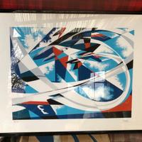 Litografia orig.pittore futurista Tullio Crali