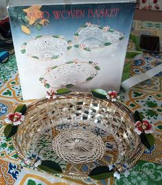 Cesto centro tavola con fiori